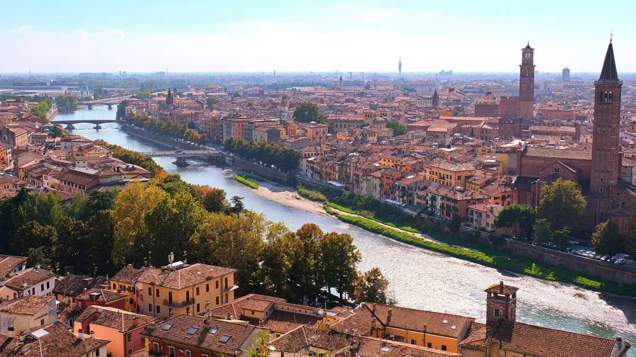 Verona vista dall'alto